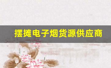 摆摊电子烟货源供应商推荐