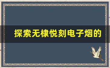 探索无棣悦刻电子烟的独特魅力与优势