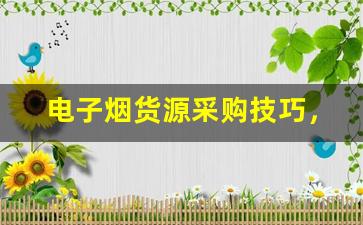 电子烟货源采购技巧，避免常见风险