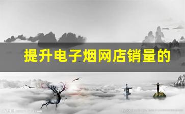 提升电子烟网店销量的货源采购策略