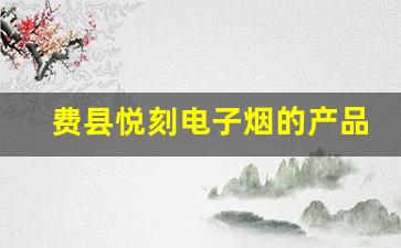 费县悦刻电子烟的产品线与特色