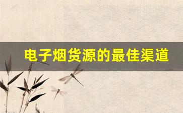 电子烟货源的最佳渠道和供应商推荐