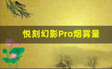 悦刻幻影Pro烟雾量调整及维护方法